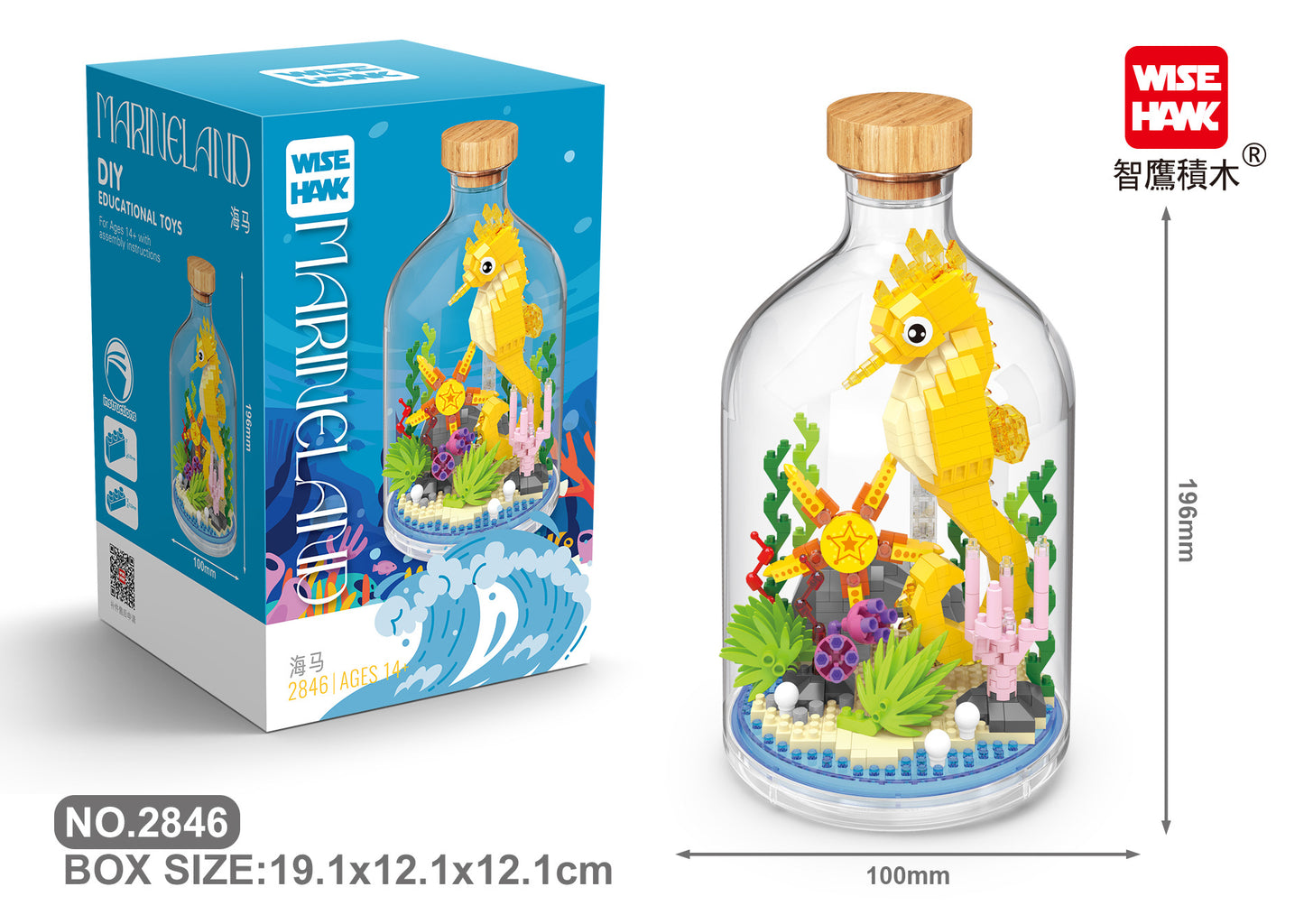 Zeepaardje in fles