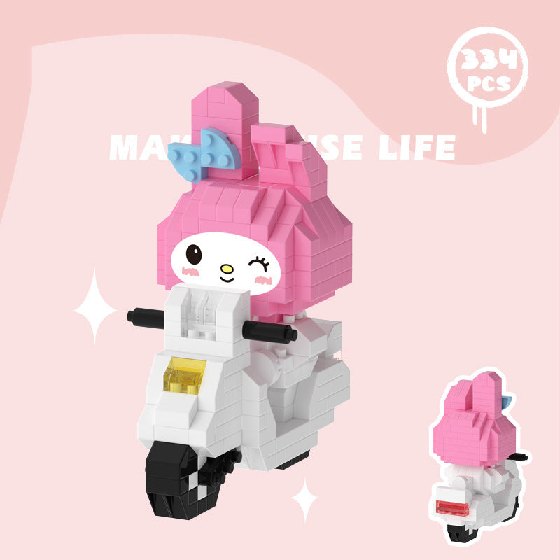 MyMelody op scooter