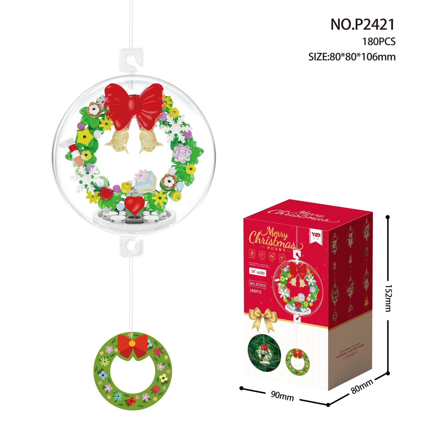Kerstbal kerstkrans