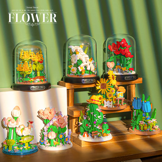 Bloemen in stolp