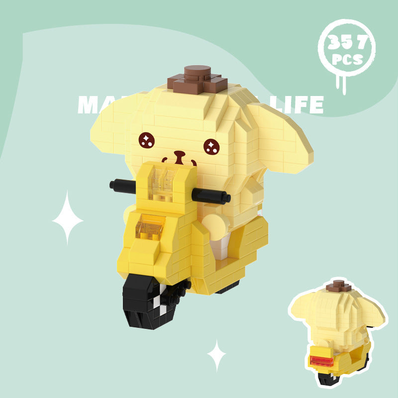 Pompompurin op scooter