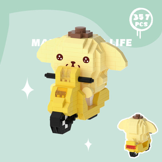 Pompompurin op scooter